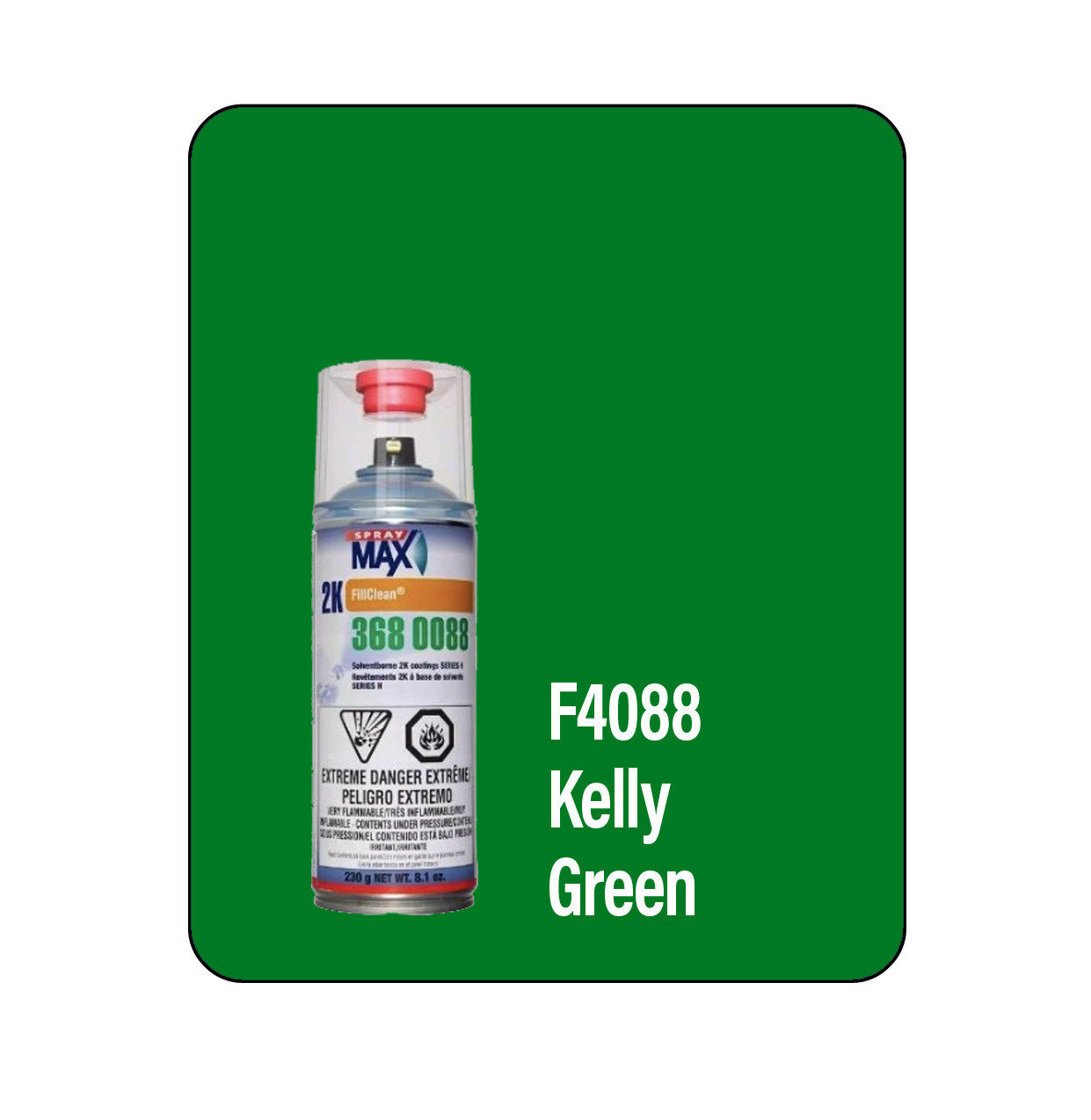ProTouch F4088 Kelly Green Marine Hull 2k Touch Up Paint Spray - Motobase 8LV-2K (3680088)