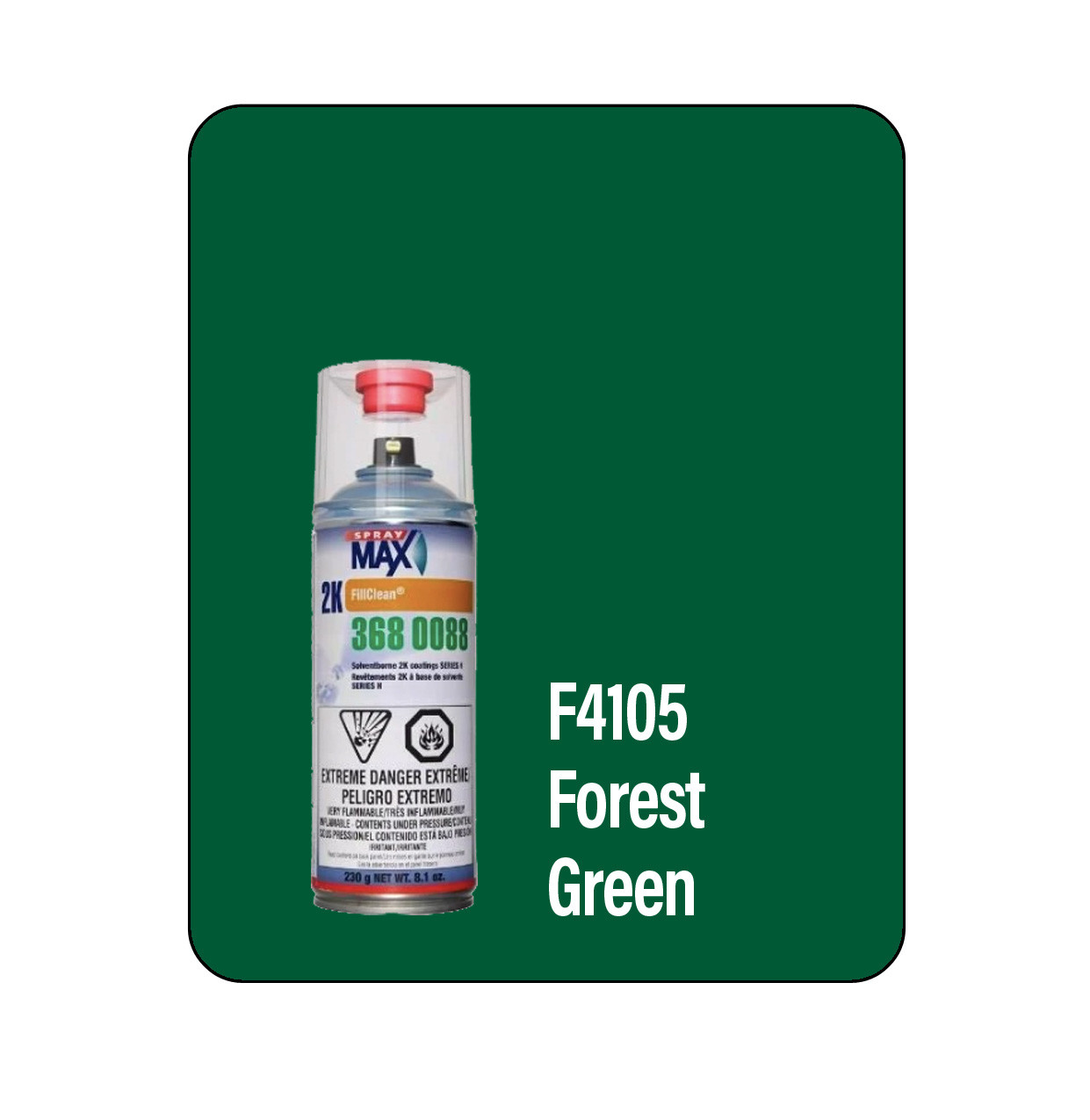 ProTouch F4105 Forest Green Marine Hull 2k Touch Up Paint Spray - Motobase 8LV-2K (3680088)