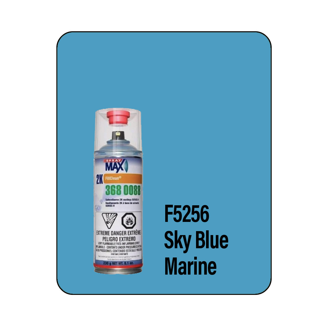 ProTouch F5256 Sky Blue Marine Hull 2k Touch Up Paint Spray - Motobase 8LV-2K (3680088)