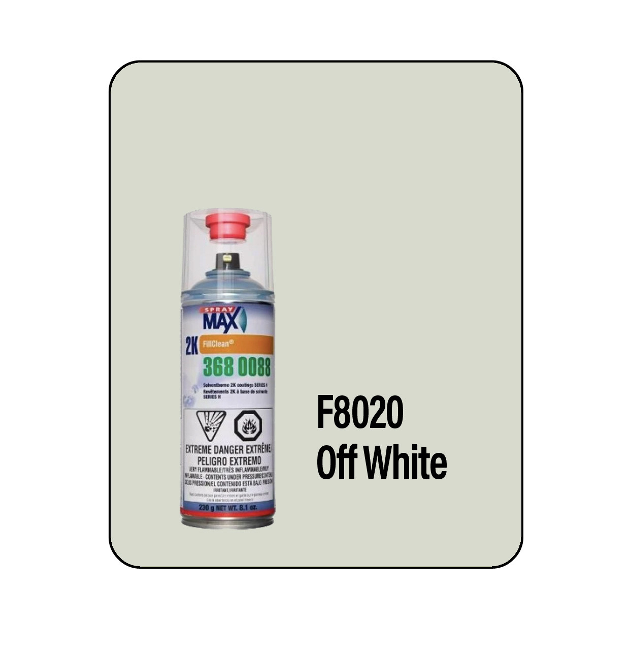 ProTouch F8020 Off White Marine Hull 2k Touch Up Paint Spray - Motobase 8LV-2K (3680088)