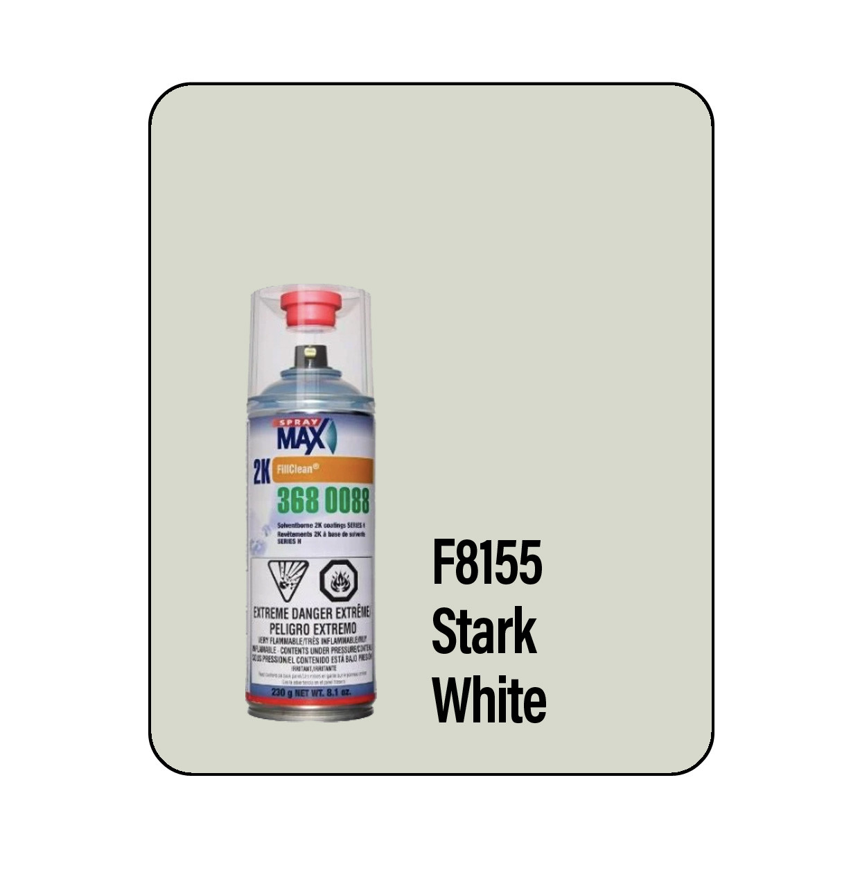 ProTouch F8155 Stark White Marine Hull 2k Touch Up Paint Spray