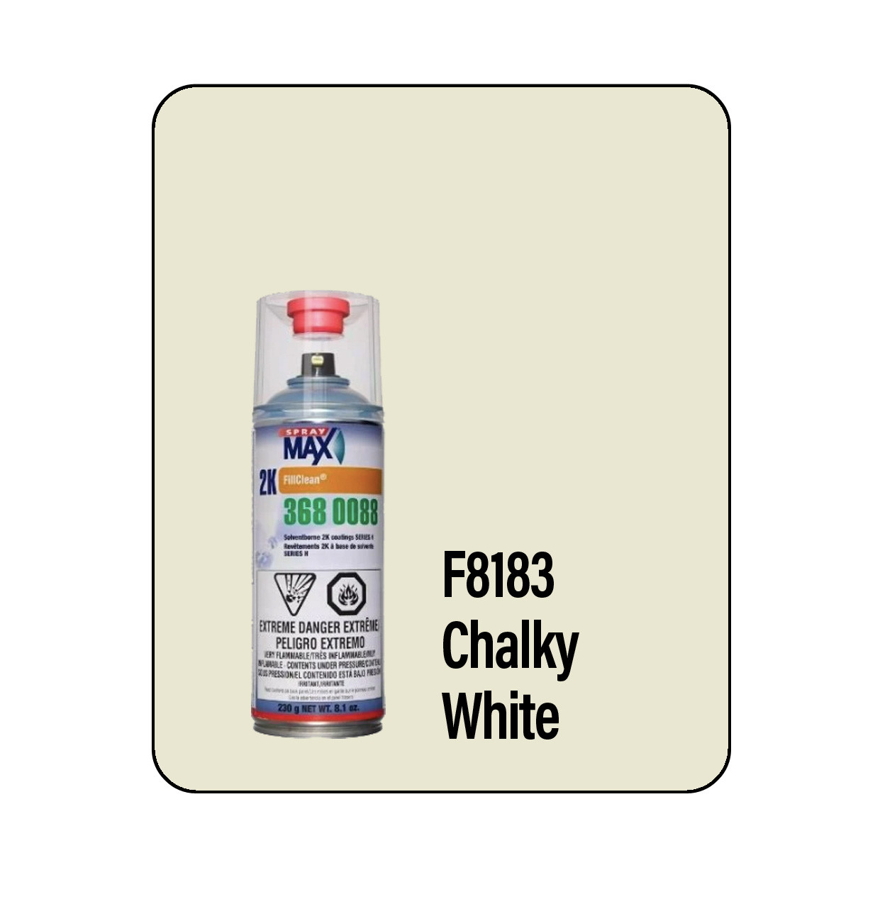 ProTouch F8183 Chalky White Marine Hull 2k Touch Up Paint Spray