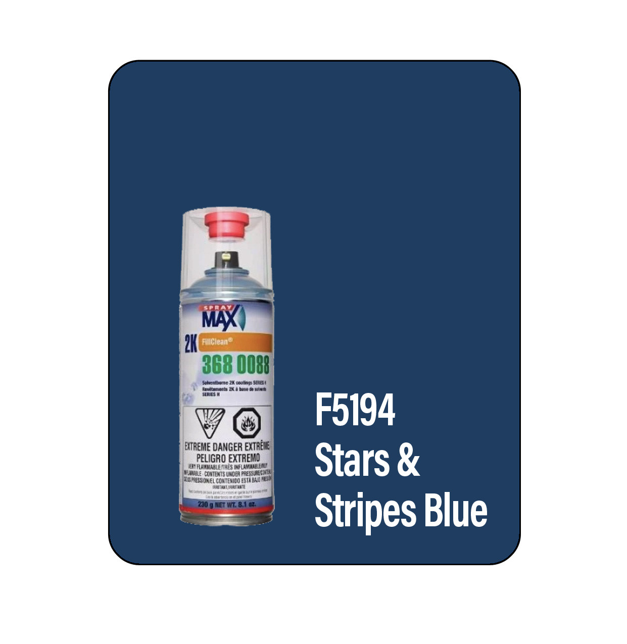 ProTouch F5194 Stars & Stripes Blue Marine Hull 2k Touch Up Paint Spray - Motobase 80 (3680088)