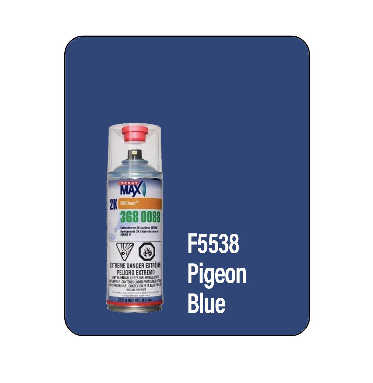ProTouch F5538 Pigeon Blue Marine Hull 2k Touch Up Paint Spray - Motobase 80 (3680088)