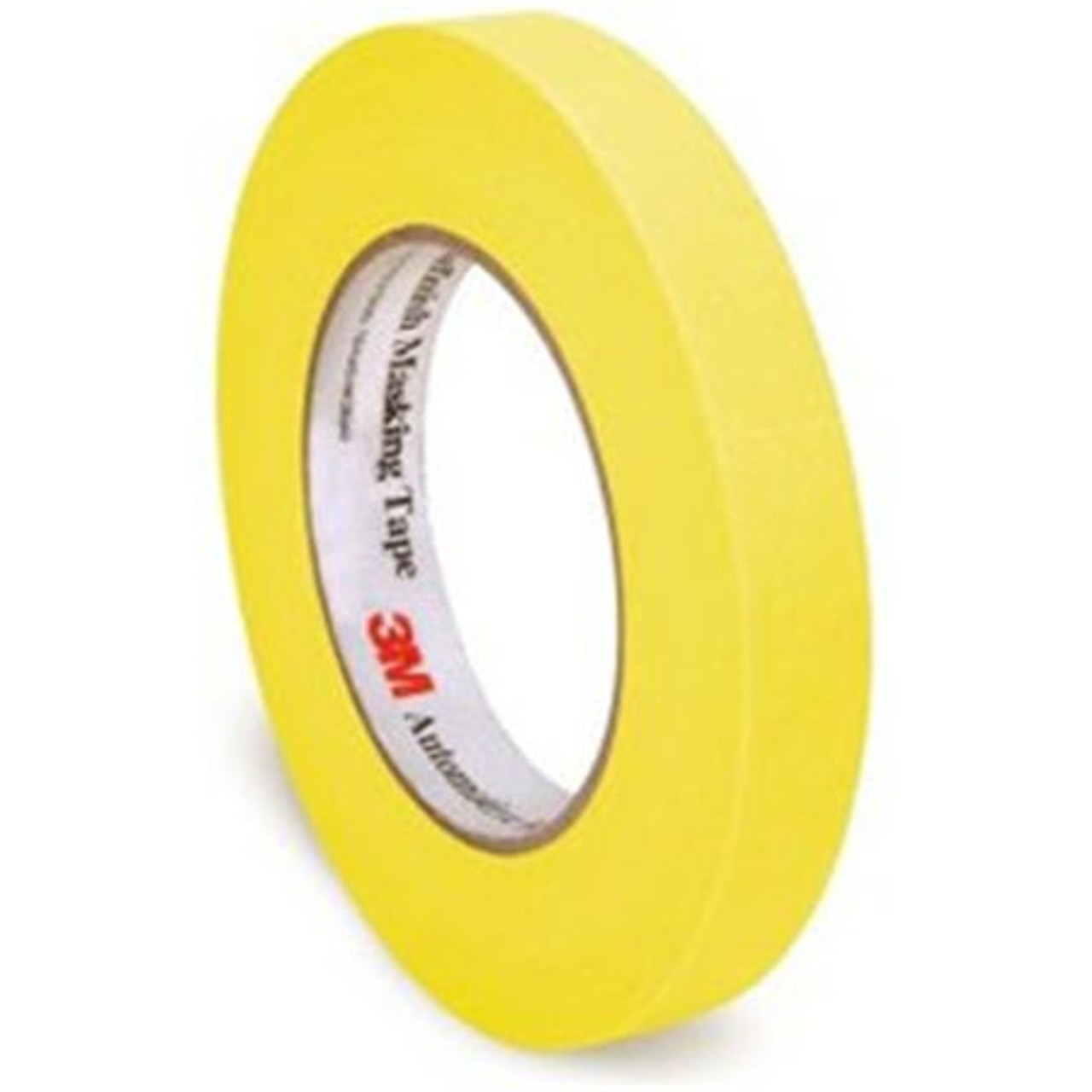 3M 06653 1 Inch Masking Tape Yellow 9/Sleeve