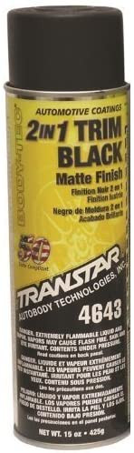 Transtar 4653 Satin Black 2-in-1 Tri Coating - 20 oz., Paint, Body