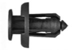 Disco 9282PK Black Nylon Front Bumper Push Retainers 15/Pkg