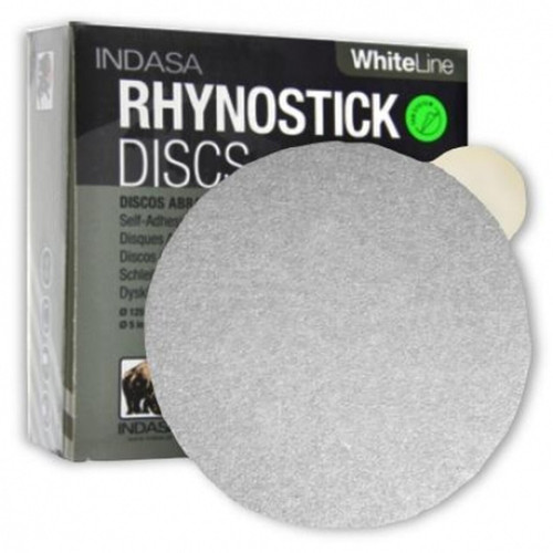 Indasa 52-600 Rhynogrip 5" Disc 600 Grit White Hook & Loop 50/Box