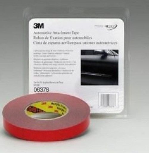 Gray Automotive Attachment Tape (6378) by 3M®. 1 Piece. Size: 7/8" x 20 yds. 0.76 mm.