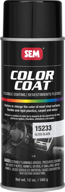 SEM 15233 Gloss Black Color Coat 12 oz