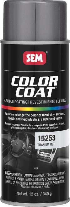 SEM 15253 Titanium Metallic Color Coat 12 oz