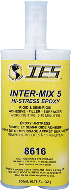 IES 8616 Inter-mix 5 Hi-Stress Adhesive/Filler 6.67oz/200mL