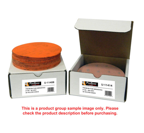 ProSand Unleashed U11403 40 Grit 6" Velcro Film Abrasive Discs (50 pk)