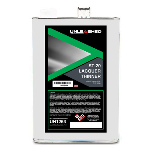 Unleashed ST-20 Lacquer Thinner Gallon