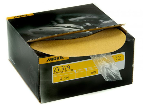 Mirka 23-379-080 6" 80 Grit PSA Autobox Discs 100/Box
