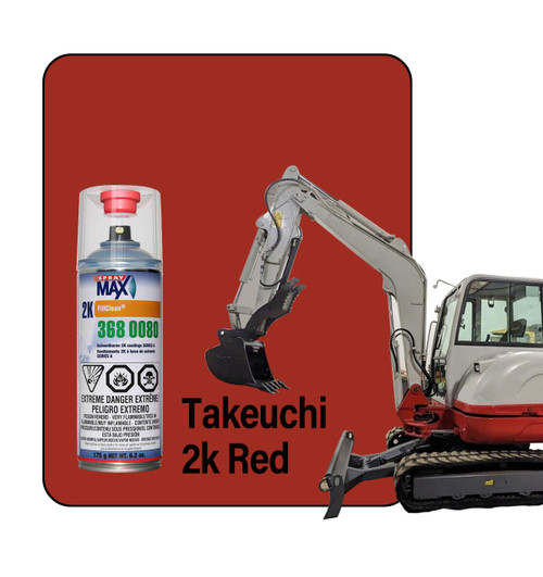 ProTouch Takeuchi Red 2K Spray Touch Up Paint TB550 (OEM Code 405B5)