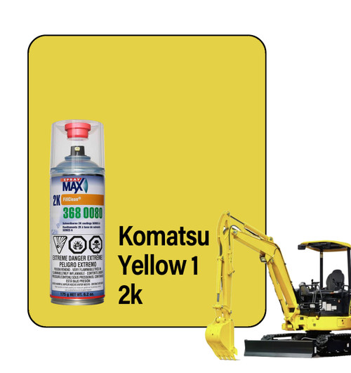 ProTouch Komatsu Yellow 1 2K Touch Up Paint Spray