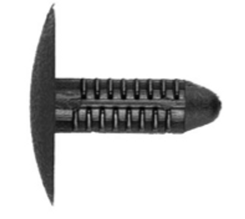 Disco 5635PK Black Nylon Int. Trim Retainers 50/Pkg