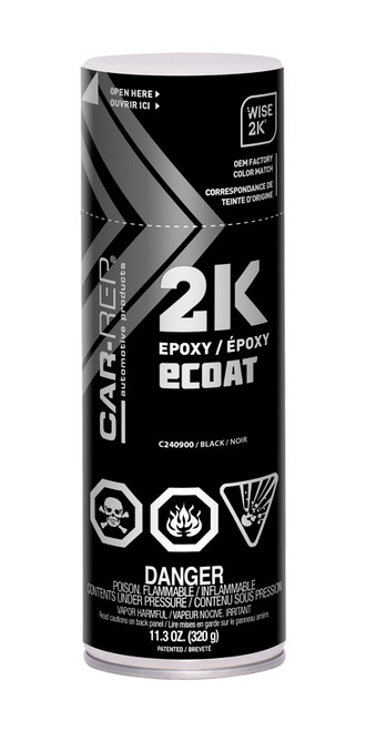 Car-Rep C240900 2K Epoxy eCoat DTM 400ml-Black