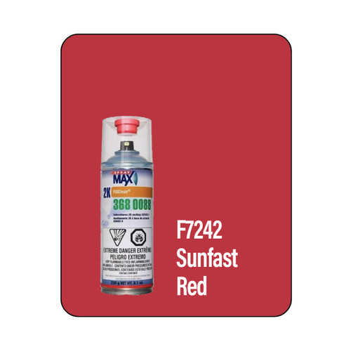 ProTouch F7242 Sunfast Red Marine Hull 2k Touch Up Paint Spray - Motobase 8LV-2K (3680088)