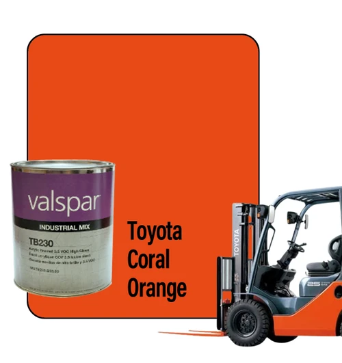 ProTouch Half Gallon Toyota Forklift Coral Orange EL0013 Ready-to-Spray Paint Kit - TB230 Formula