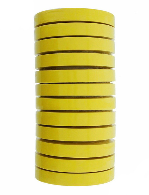 3M 06652 3/4 Inch Masking Tape Yellow 12/Sleeve