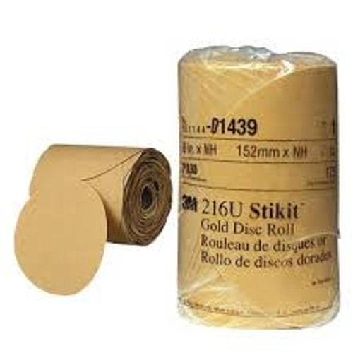 3M 01439 6" Stikit Gold Disc P180 (175/Roll)  RL