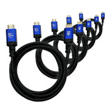 5 Pack - Eluktronics 6.5 Foot Ultra High Speed Premium CL3 HDMI 2.1 Cable with Ethernet