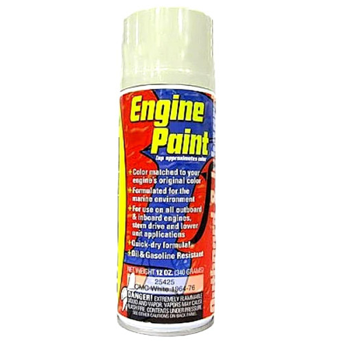Evinrude, Johnson and Gale Outboard Motors WHITE PAINT (025425)