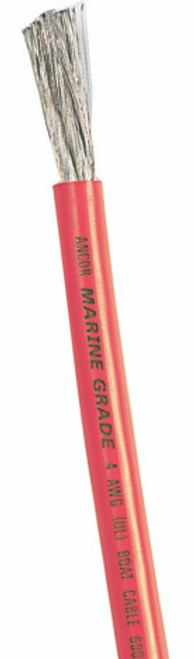 50' RED #6 BATTERY CABLE (112505)