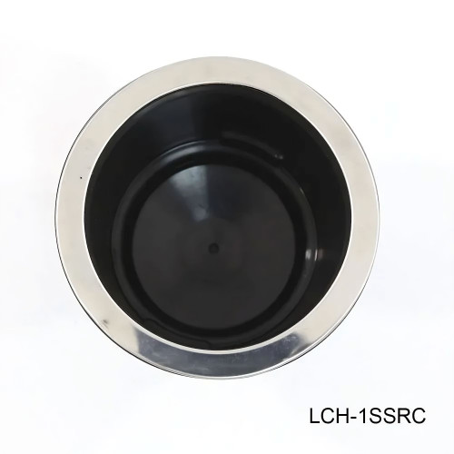 CUP Holder W/MOUNTING FLNG-Stainless Steel RIM (LCH-1SSRC-DP)