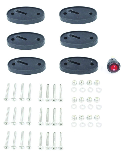 LED Oval BOAT Light KIT- LED-6PK (LED-33255-6KT-DP)