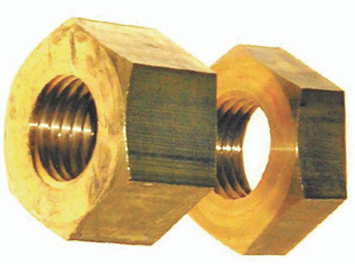 1/2-13 BRASS HEX JAM NUT (W15108000)