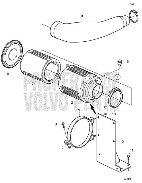 Hose Clamp(V2) - Volvo Penta (1066140)