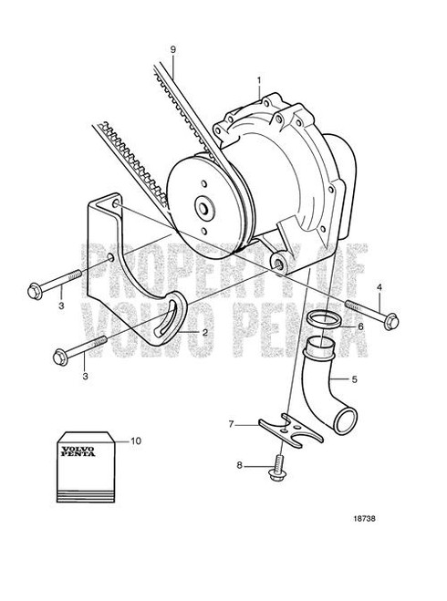 Bracket(V2) - Volvo Penta (11032124)