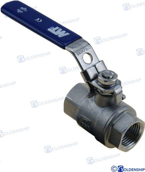 BALL VALVE 1/2" SS (GS30002)