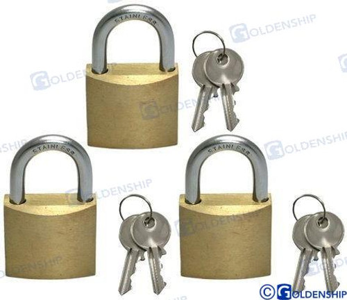 MARINE PADLOCK 50 MM (3) (GS76082)