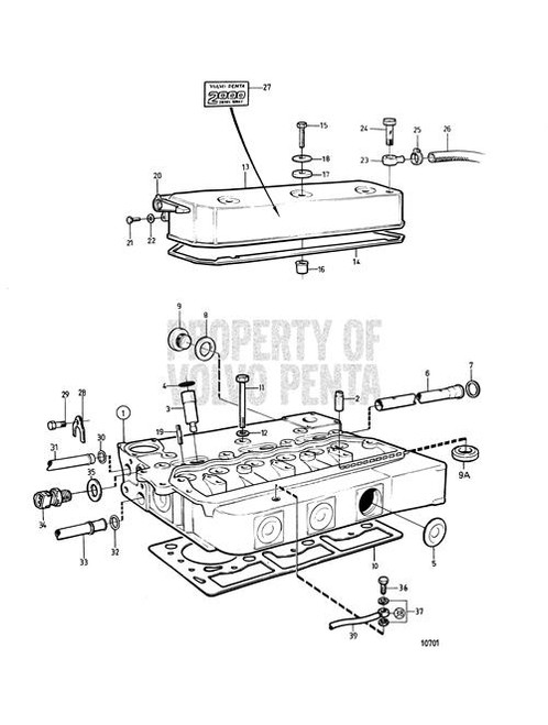 Hollow Screw(V2) - Volvo Penta (180202)