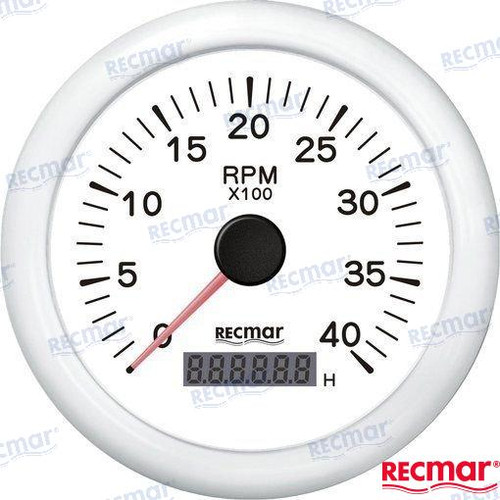 TACH 10/100 - 0/4000 RPM WHT (RECKY07306)