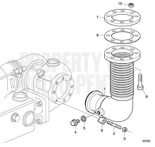 Hexagon Nut(V2) - Volvo Penta (20412308)