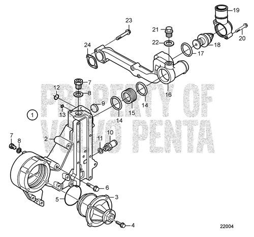 Outlet Pipe(V2) - Volvo Penta (20450735)