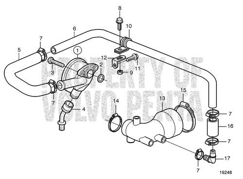 Elbow(V2) - Volvo Penta (20460394)