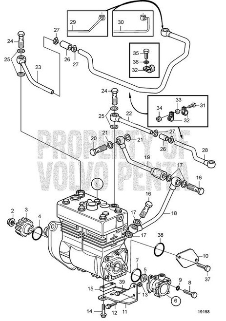 Coolant Pipe(V2) - Volvo Penta (20460413)