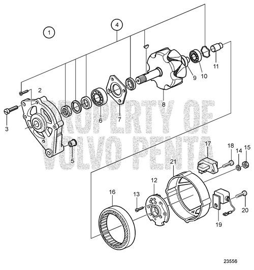 Screw(V2) - Volvo Penta (20460440)