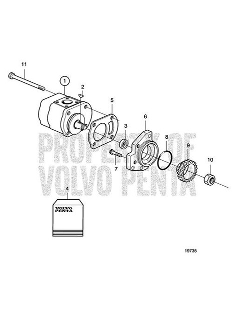 Pump(V2) - Volvo Penta (20464564)