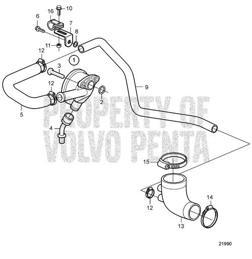 Connection Pipe(V2) - Volvo Penta (20509116)