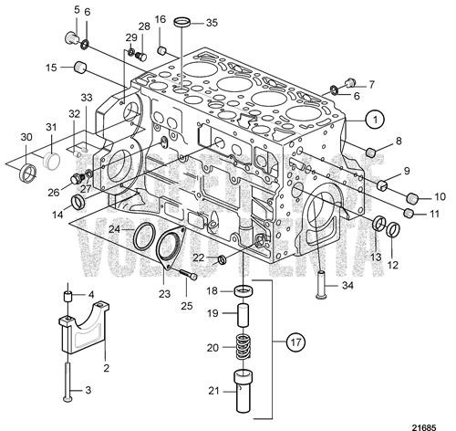 Crankcase(V2) - Volvo Penta (20557730)