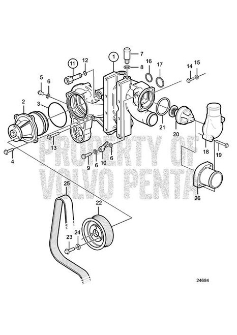 Bracket(V2) - Volvo Penta (20739051)