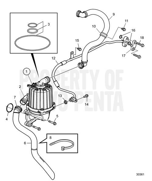 Attaching Clamp(V2) - Volvo Penta (20759253)