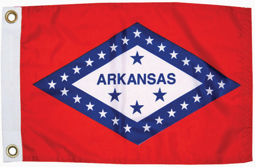 ARKANSAS  FLAG 12X18  NYLON (93091)